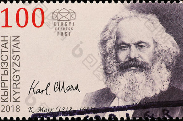 邮票上的菲利索弗·卡尔·马克思肖像