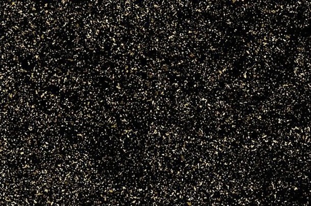 黄金闪闪发光的纹理孤立的黑色的琥珀色的粒子颜色庆祝背景金爆炸五彩纸屑设计元素数字背包