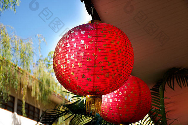 装饰设计灯中国人风格屋顶花园泰国文化中心12月udonthani泰国