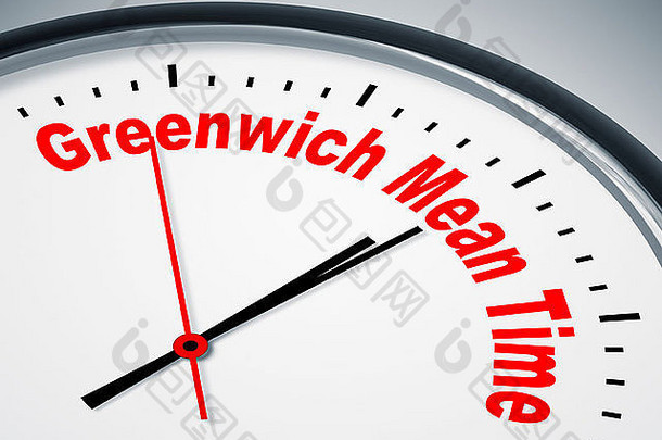 一个漂亮的格林威治标准时间时钟的图像