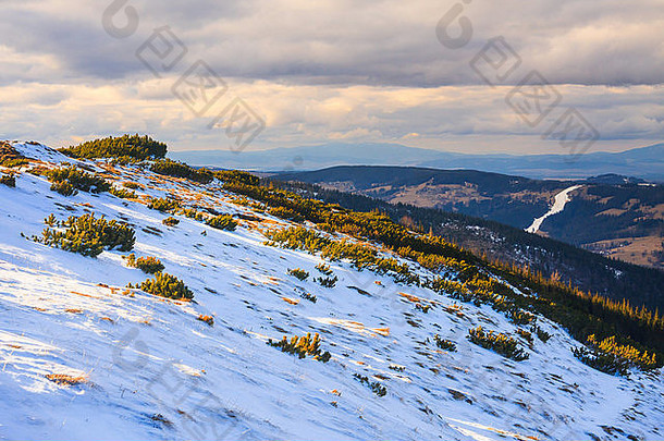 Hala Gasienicowa，冬季景观，塔特拉高山