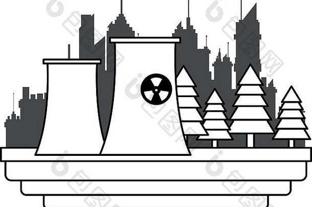 核电站图标图像