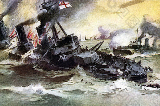 日德兰战役是第一次世界大战期间海军的主要交战，英德<strong>双方</strong>都遭受了重大损失。