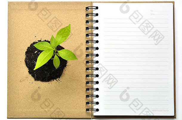 环保回收笔记本概念图