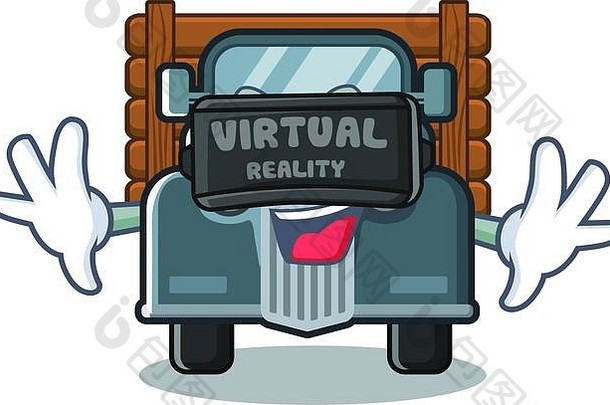 虚拟现实卡车吉祥物形状