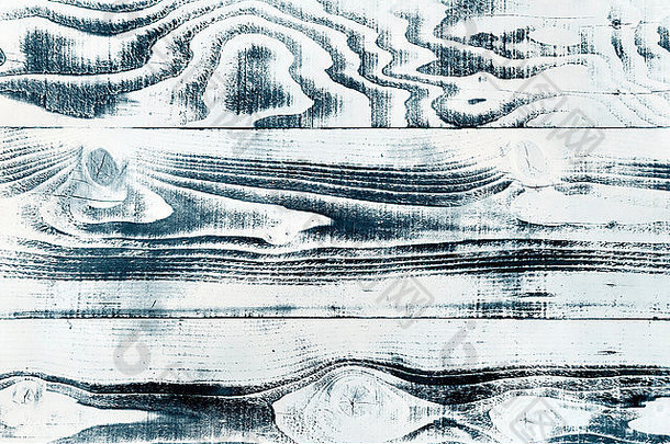 蓝色和白色木质背景。天然木材插图