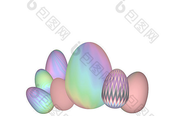 复活节鸡蛋插图背景