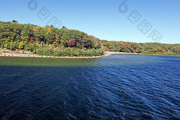 岛屿格鲁吉亚湾湖休伦布鲁斯半岛帕里声音安大略加拿大北美国