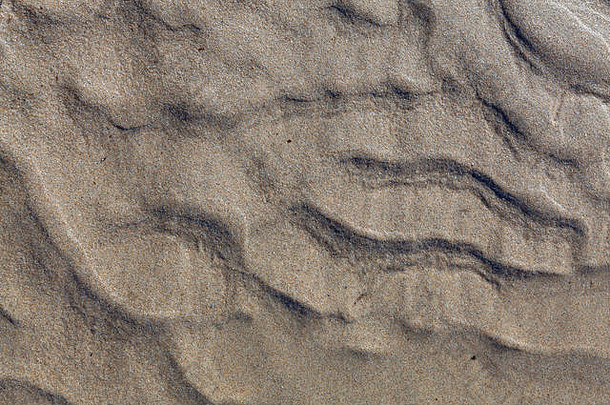 自然沙子纹理海滩品牌使水流动沙子海滩
