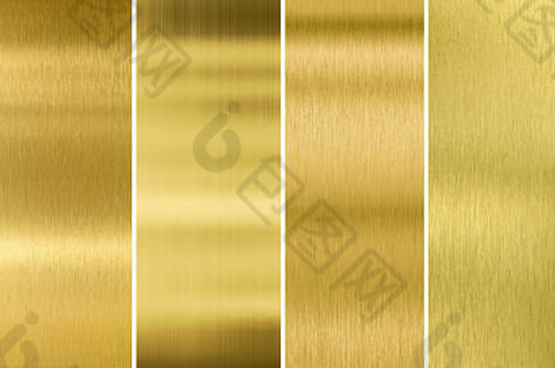 黄金黄铜刷金属纹理集