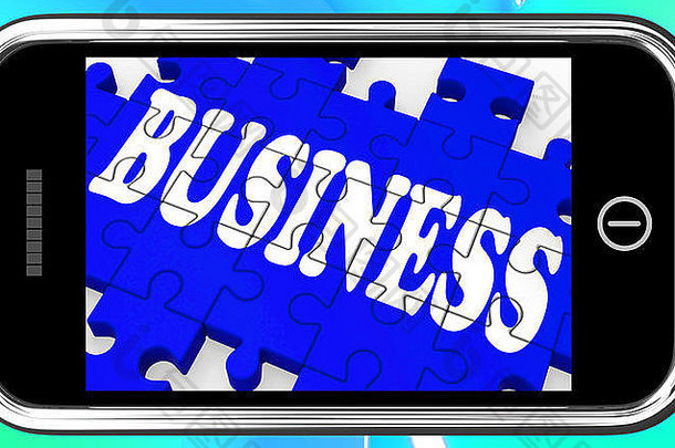 业务智能手机显示商业交易企业交易