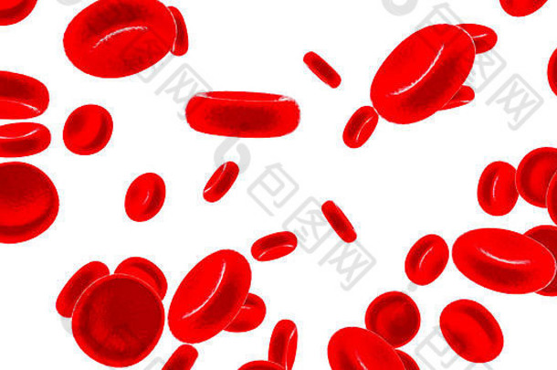 红色的血细胞渲染