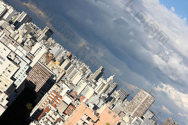 巴西圣保罗的天际线。