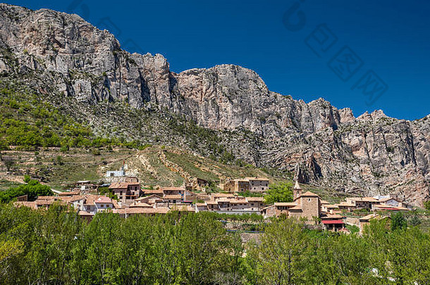 塞拉拉斯特拉montoromezquita村那儿有montoro区域掌握maestrazgo地区小镇省阿拉贡西班牙