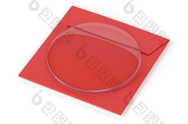 带纸保护套的眼镜用未切割透镜