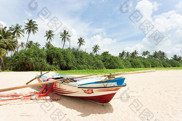 亚洲-斯里兰卡-阿洪加拉-一个田园诗般的场景，伴着钓鱼节拍