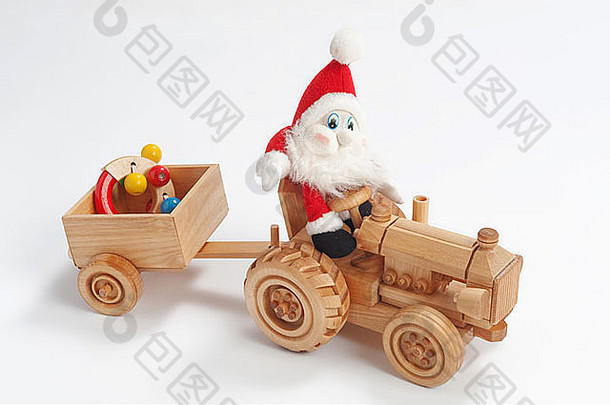 Gnome开车拖拉机圣诞节玩具预告片