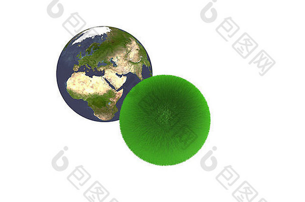 地球和草球