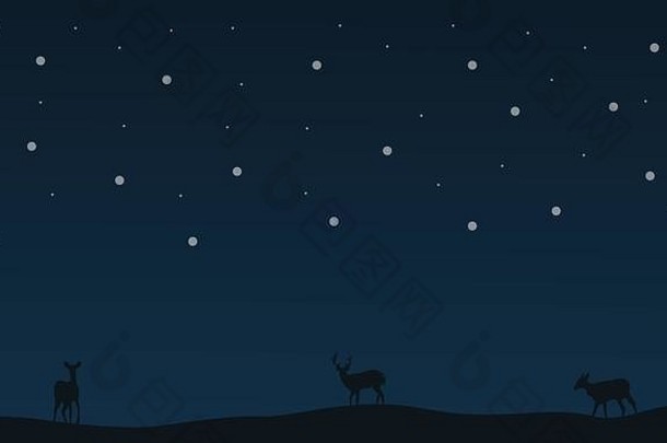 鹿场圣诞节景观集合