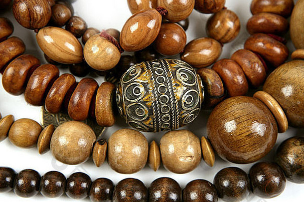 非洲木制手工珠宝质地项链