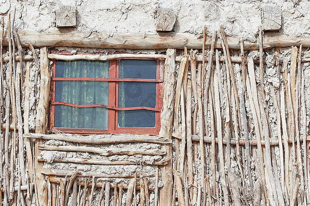 塔克拉玛干乡村窗户