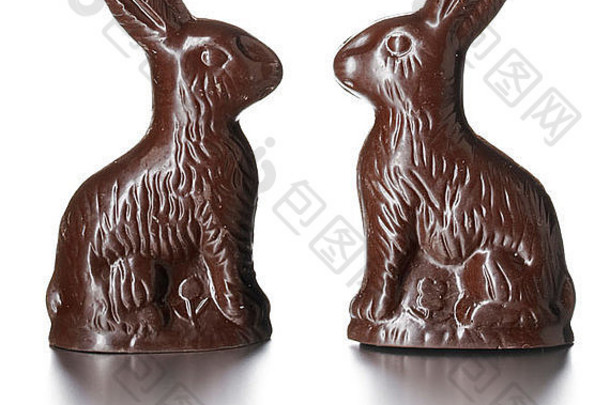 黑巧克力复活节兔子