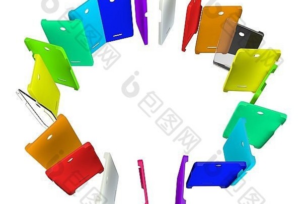 彩色塑料手机套