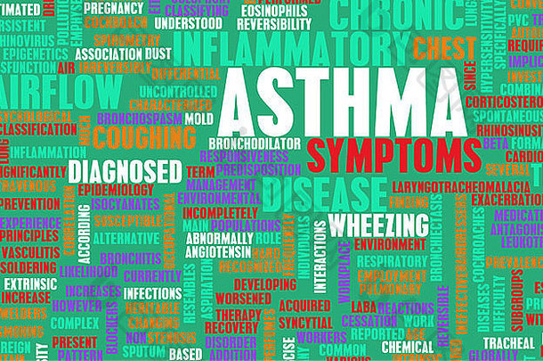 哮喘呼吸呼吸问题概念