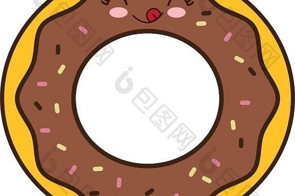 甜甜圈早餐食品菜单图标