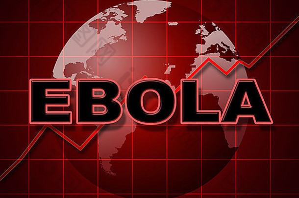 埃博拉<strong>病毒</strong>图显示图形信息图表统计数据
