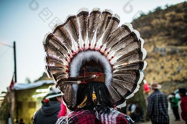法利赛人雅部落执行仪式面具奇怪的字符动物恶魔外星人额外的地球人部分大斋节庞然大物高殖民地埃莫西约声墨西哥