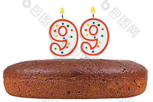 九十九号蜡烛生日蛋糕