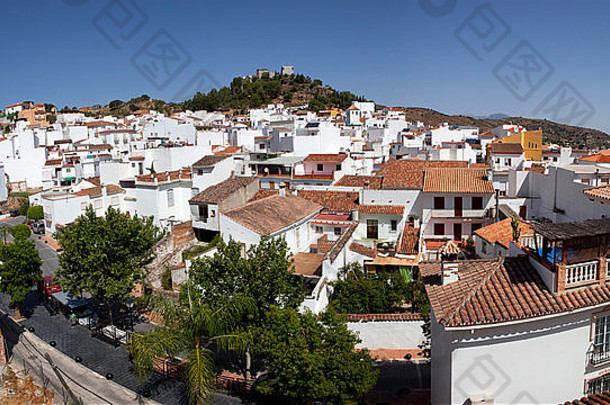 视图小镇屋顶<strong>山货</strong>币安达卢西亚西班牙西方欧洲