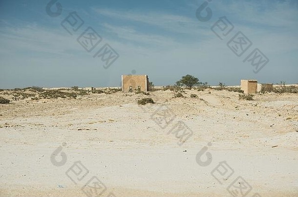 小简易房子撒哈拉沙漠毛利塔尼亚