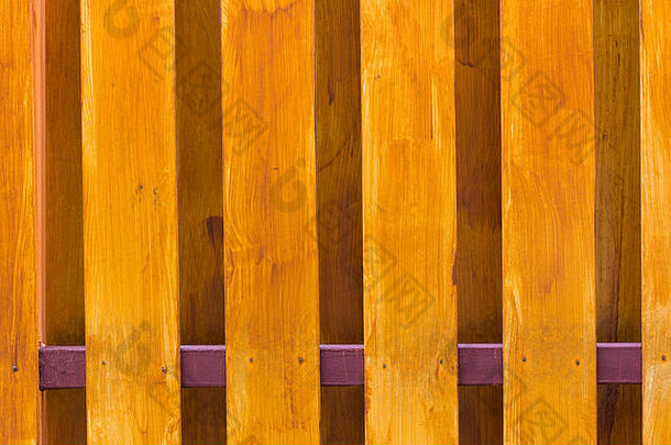 栅栏木质纹理，带有家墙，水平背景。