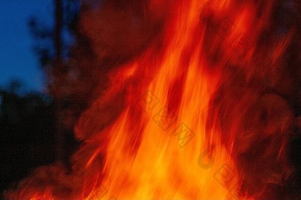 纹理火橙色明亮的火焰照片燃烧篝火火