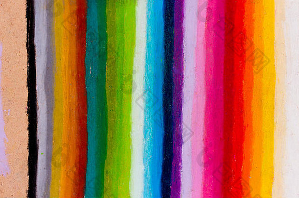 彩虹的颜色被画成条纹