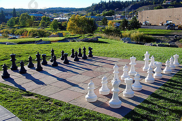 美国科罗拉多州帕戈萨<strong>温泉温泉度假</strong>村花园国际象棋
