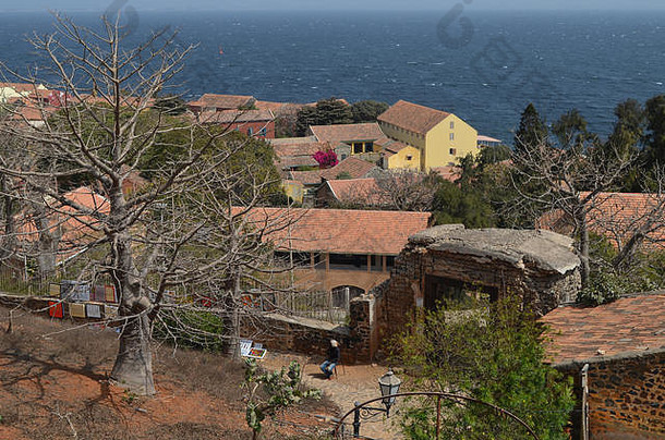 戈雷岛，一个古老的奴隶贸易中心，靠近塞内加尔达喀尔