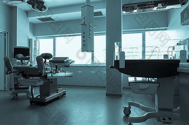 医疗诊断设备室。配备医疗设备的治疗和诊断室。