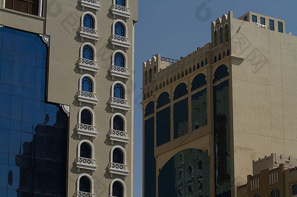 <strong>卡塔尔城市</strong>摩天大楼现代传统玻璃塔