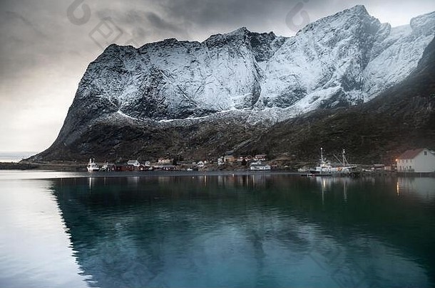 <strong>挪威</strong>罗弗敦群岛美丽的冬季景观