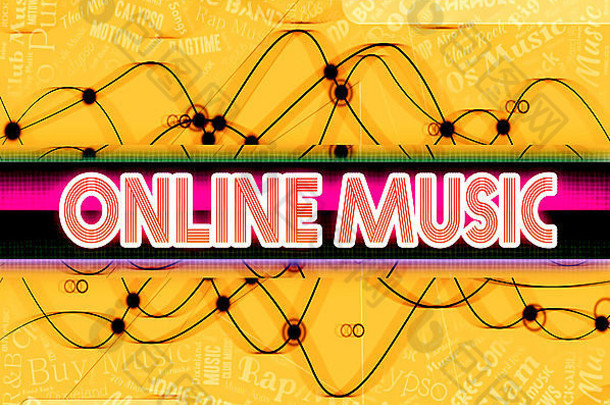 表示万维网和网站的在线音乐