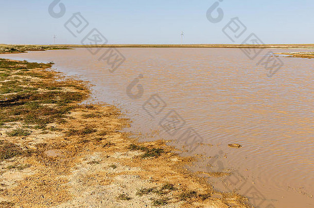 湖脏水蒙古草原戈壁沙漠蒙古