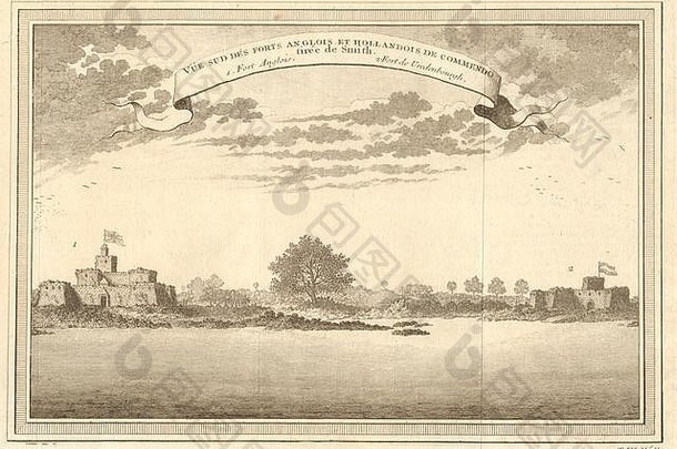 英国科门达堡和荷兰弗雷登堡，加纳。康莫多。<strong>黄金</strong>海岸1747