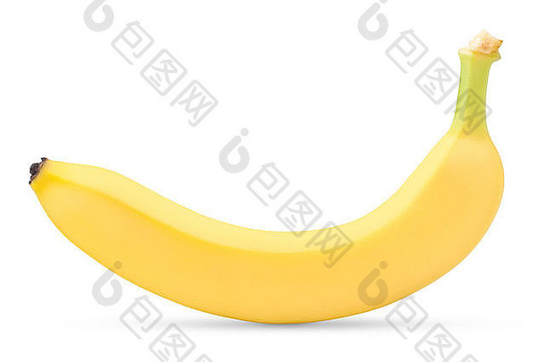 <strong>香蕉</strong>隔离在白色背景上，剪辑路径，全景深