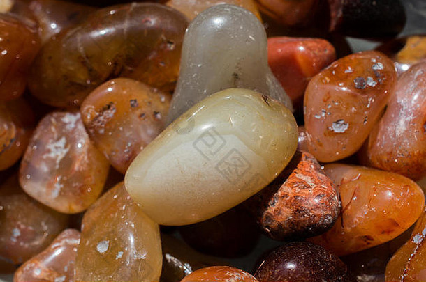 玛瑙宝石作为天然矿物岩石标本