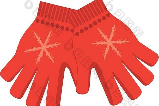 冬季手套图标