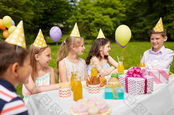 夏日花园儿童生日派对快乐