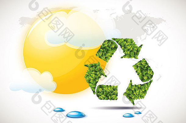 回收概念/环保